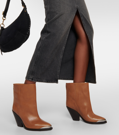Isabel Marant Adnae Ankle Boots In Brown