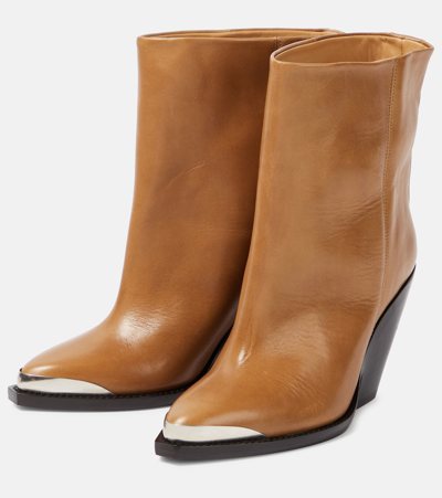 Isabel Marant Adnae Ankle Boots In Brown
