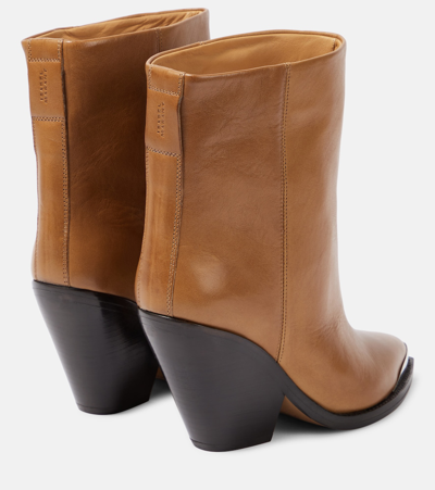 Isabel Marant Adnae Ankle Boots In Brown