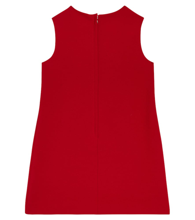 Shop Dolce & Gabbana Logo Embellished Cady Dress In Red