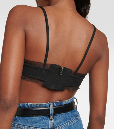 Ganni Woman Top Black Size 6 Organic Cotton