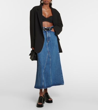 Ganni Woman Top Black Size 6 Organic Cotton