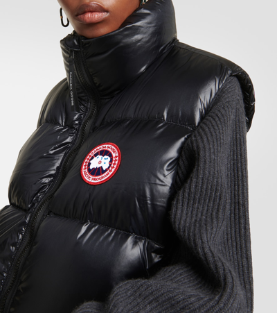Canada Goose Cypress Quilted Recycled Ripstop Down Vest In Black