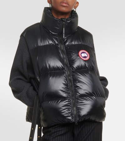 Canada Goose Cypress Quilted Recycled Ripstop Down Vest In Black