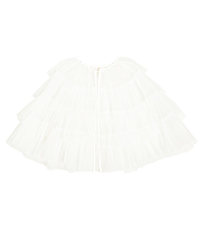 Tutu Du Monde Songbird Embellished Tulle Cape In White