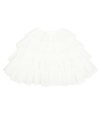 Tutu Du Monde Songbird Embellished Tulle Cape In White