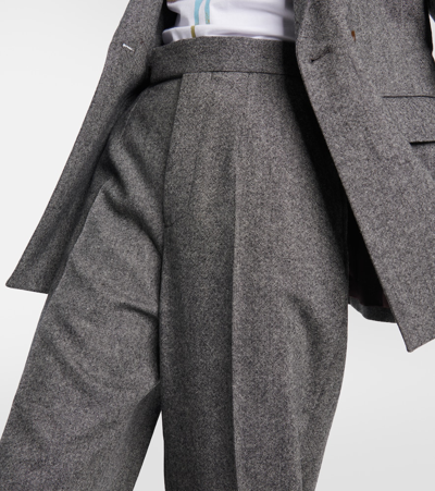 Shop Vivienne Westwood Tailored Straight Wool Pants In Grey