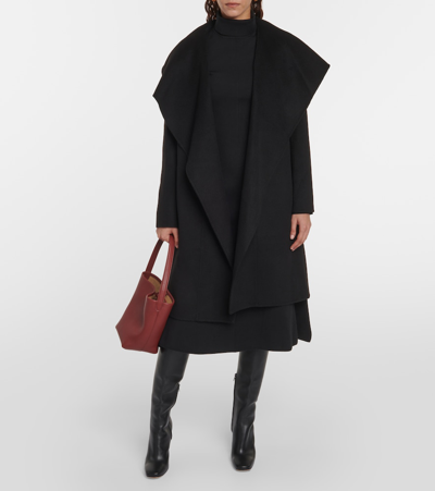 Shop Joseph Granby Wool And Cashmere Coat In Black