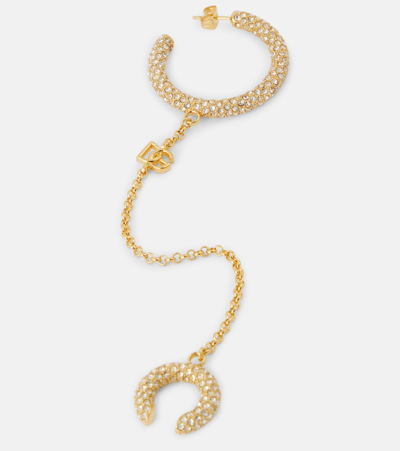 Dolce & Gabbana Crystal-embellished Single Earring In Gold