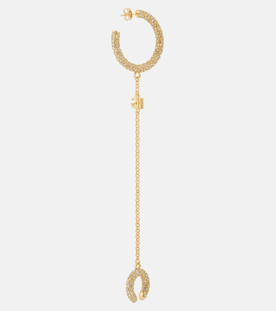 Shop Dolce & Gabbana Crystal-embellished Single Earring In Gold