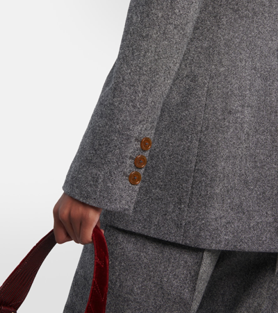 Vivienne Westwood Wool-blend Double Breasted Blazer In Grey