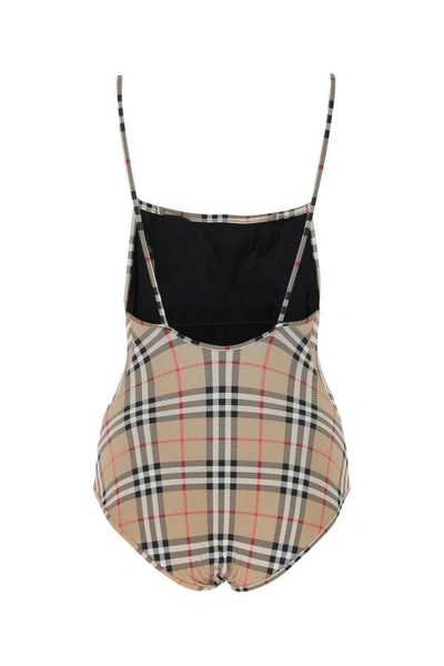 Burberry Vintage Check Swimsuit In Multicolor