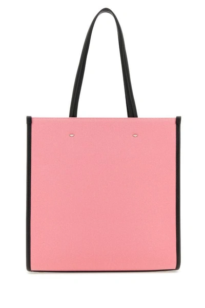 Shop Jimmy Choo Woman Pink Canvas N/s Tote M Shopping Bag