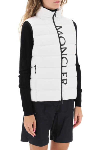 Shop Moncler Basic Cenis Down Vest Women In White