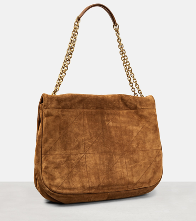 Shop Saint Laurent Women Jamie 4.3 Leather Shoulder Bag In Brown