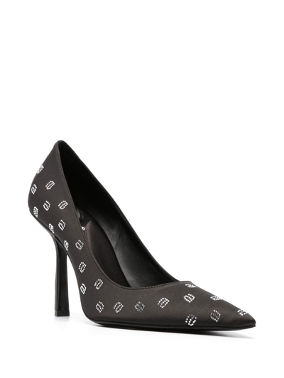 Alexander Wang Delphine 105 Pump Womens Satin Embellished Pumps