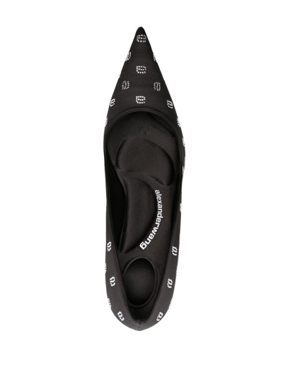 Alexander Wang Delphine 105 Pump Womens Satin Embellished Pumps