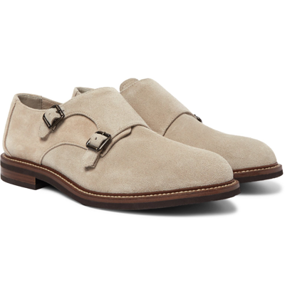 Shop Brunello Cucinelli Double-strap Monk Shoes