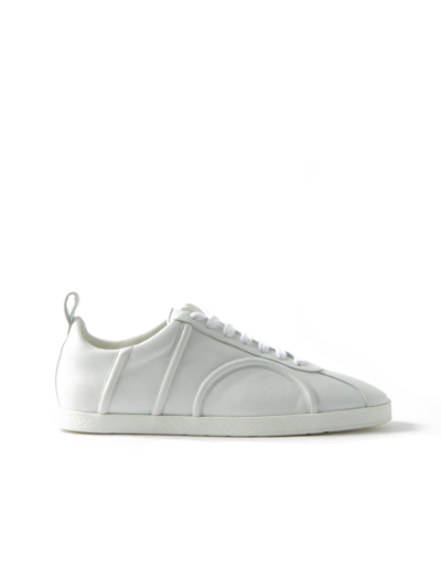 Shop Totême Toteme The Leather Sneakers