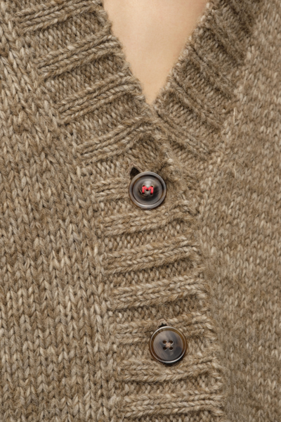 Maison Margiela Oversized Mélange Cardigan