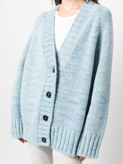 Shop Maison Margiela Chunky-knit Oversize Cardigan