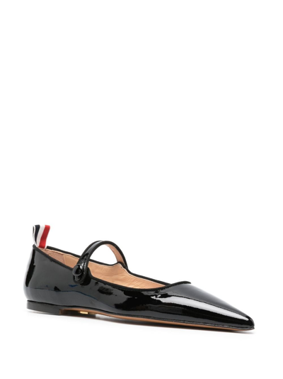 Thom Browne Patent Leather Pointed Thom John Flats
