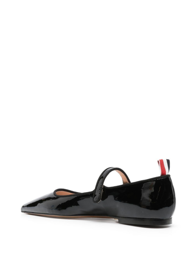 Thom Browne Patent Leather Pointed Thom John Flats