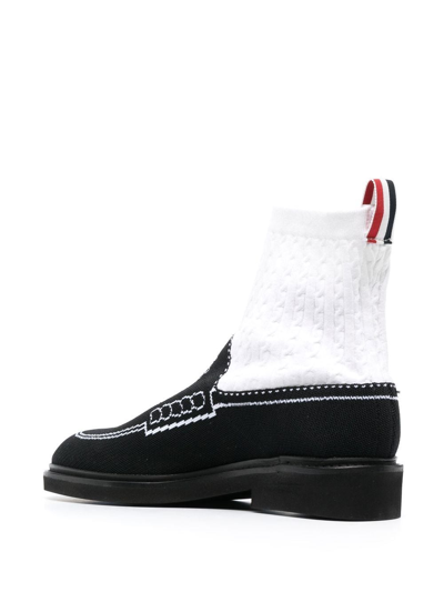 Shop Thom Browne Tassel Loafer Sock Boot