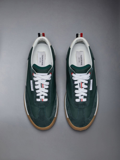 Thom Browne Translucent-sole Leather Sneakers