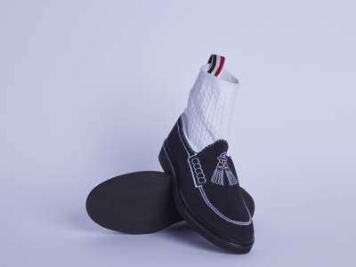 Shop Thom Browne Tassel Loafer Sock Boot