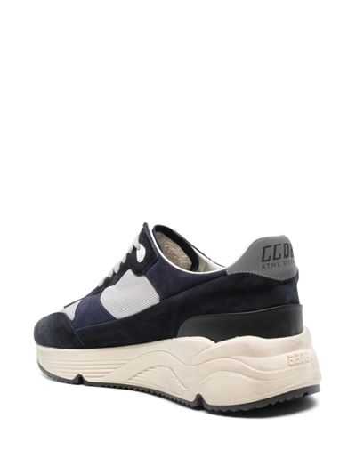 Shop Golden Goose Running Sole Leather Sneakers