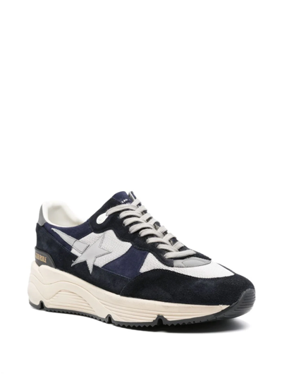 Shop Golden Goose Running Sole Leather Sneakers