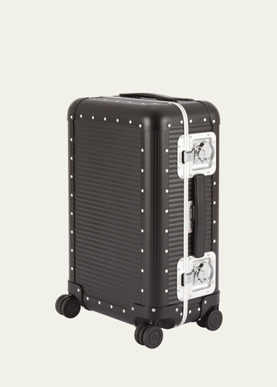 Fpm Milano Bank Spinner 68 Check-in Suitcase In Caviar Black
