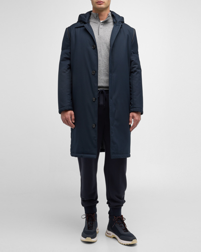 Shop Cardinal Of Canada Men's Mavrik Modern Topcoat In Navy