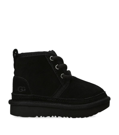 Shop Ugg Kids Suede Neumel Ii Boots In Black