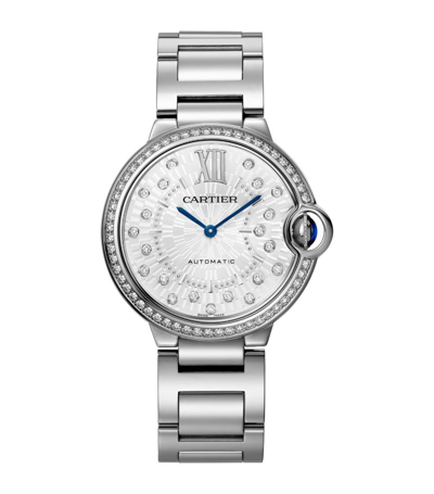 Shop Cartier Watch 36mm In Silver