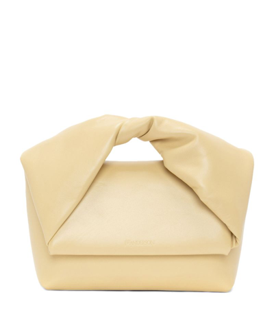 Shop Jw Anderson Large Twister Top-handle Bag In Yellow