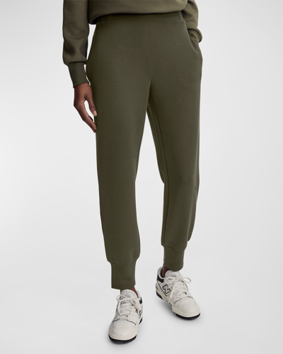 Shop Varley The Slim Cuff Pants In Olive Night