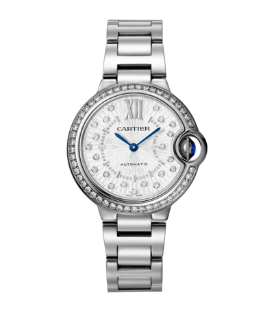 Shop Cartier Watch 33mm In Silver