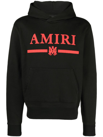Shop Amiri X Browns Black Logo-appliqué Cotton Hoodie