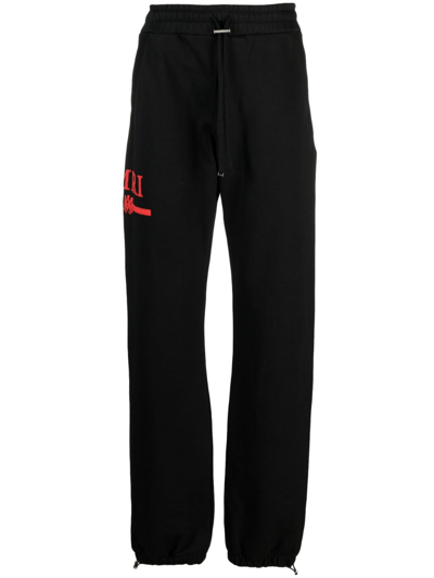 Shop Amiri X Browns Bar Logo-appliqué Track Pants - Men's - Cotton In Black