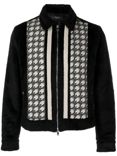 Shop Amiri X Browns Black Fleece Jacket