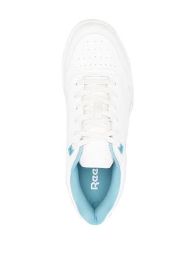 Shop Reebok By Palm Angels Bb4000 Leather Sneakers In Blue