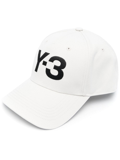Shop Y-3 Logo Baseball Cap In White