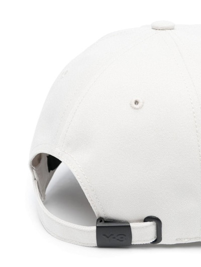 Shop Y-3 Logo Baseball Cap In White