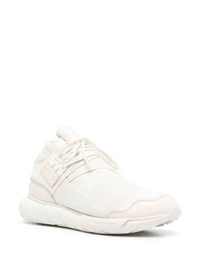 Shop Y-3 Qasa Sneakers In White