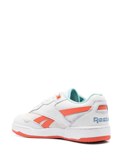 Shop Reebok By Palm Angels Bb4000 Leather Sneakers In Orange