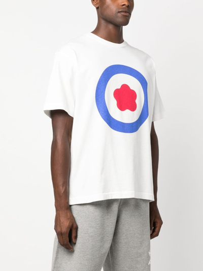 Shop Kenzo Target Oversize Cotton T-shirt In White