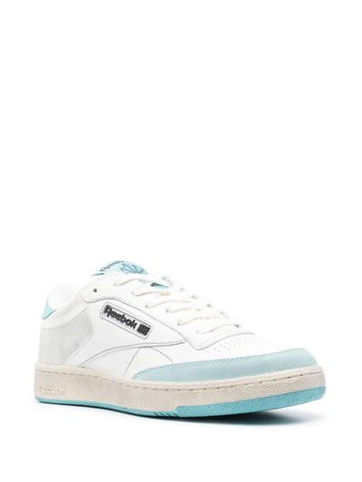 Shop Reebok By Palm Angels Club C Leather Sneakers In Blue