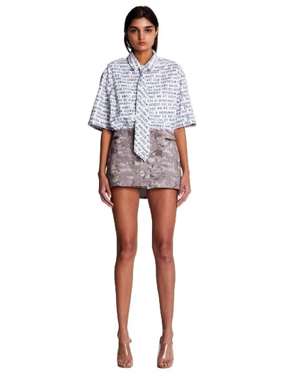 Shop Maisie Wilen Argon Miniskirt In Grey